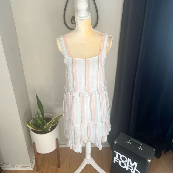 RAILS Sandy Linen Blend Shift Dress, Summer Airy Vacation Dress Large 10/12  NWT - Picture 8 of 15